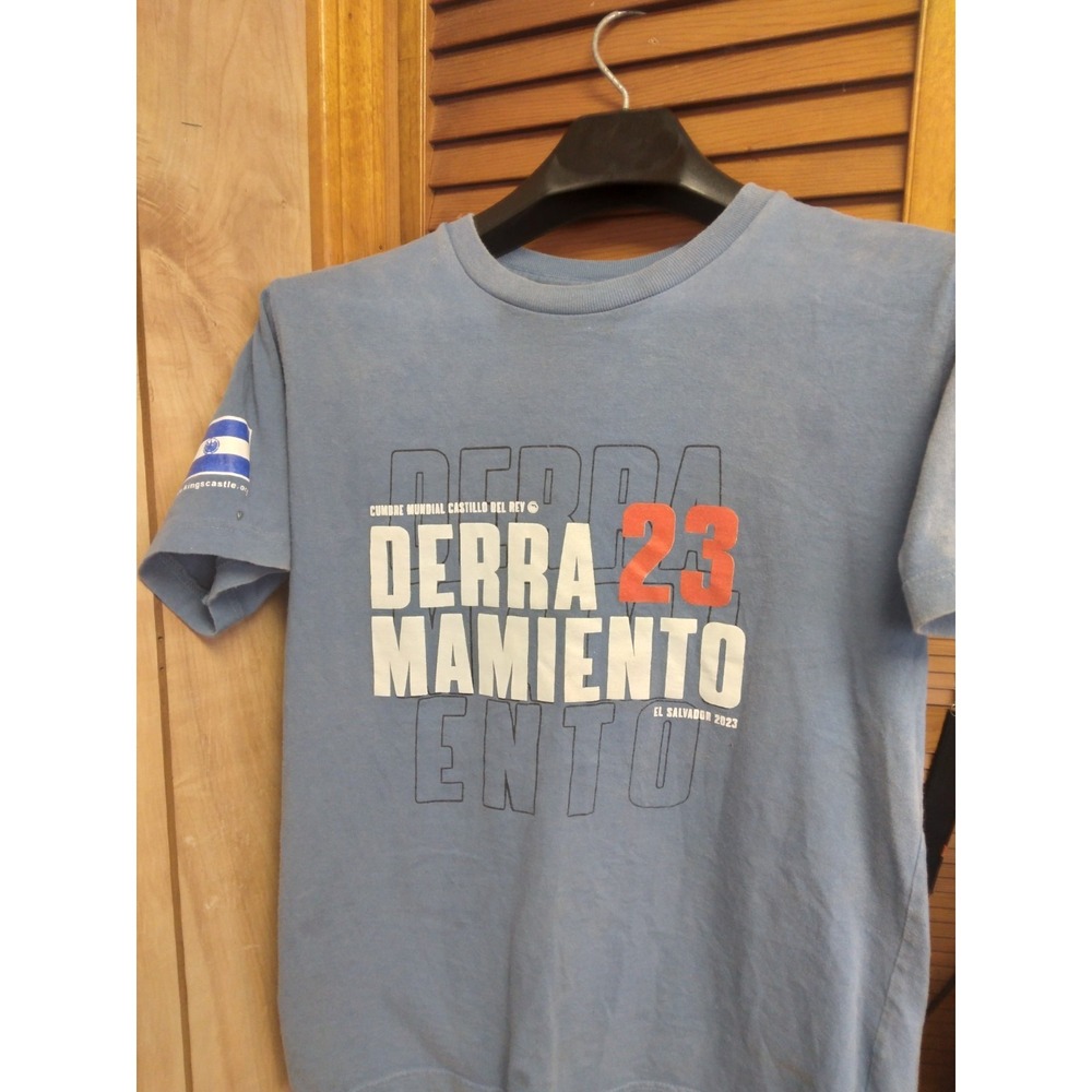 derra 23 mamiento el salvador kings castle gray t shirt sz M